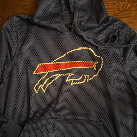 Buffalo Bills Jersey Like Pullover Hoodie Ladies L - Picture 3 of 10